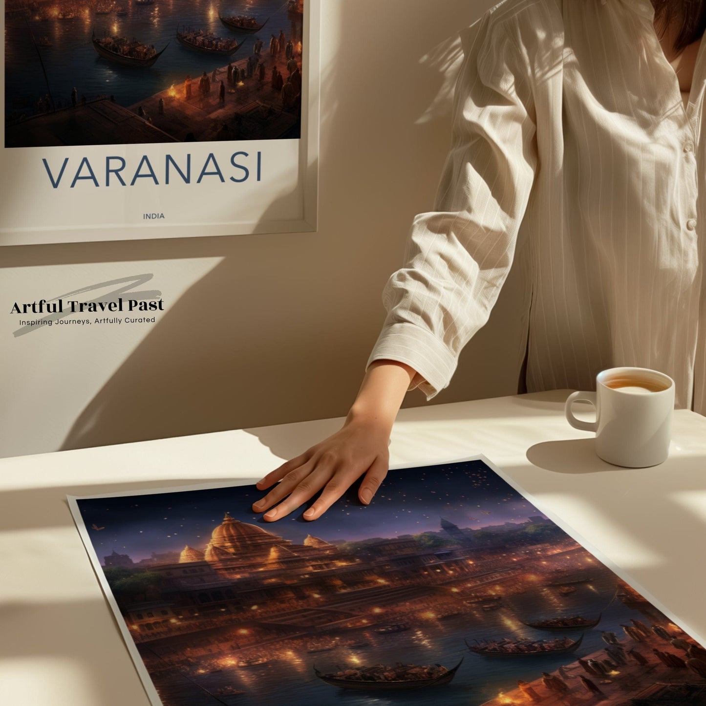 Varanasi Poster | Uttar Pradesh Wall Art | India Decor