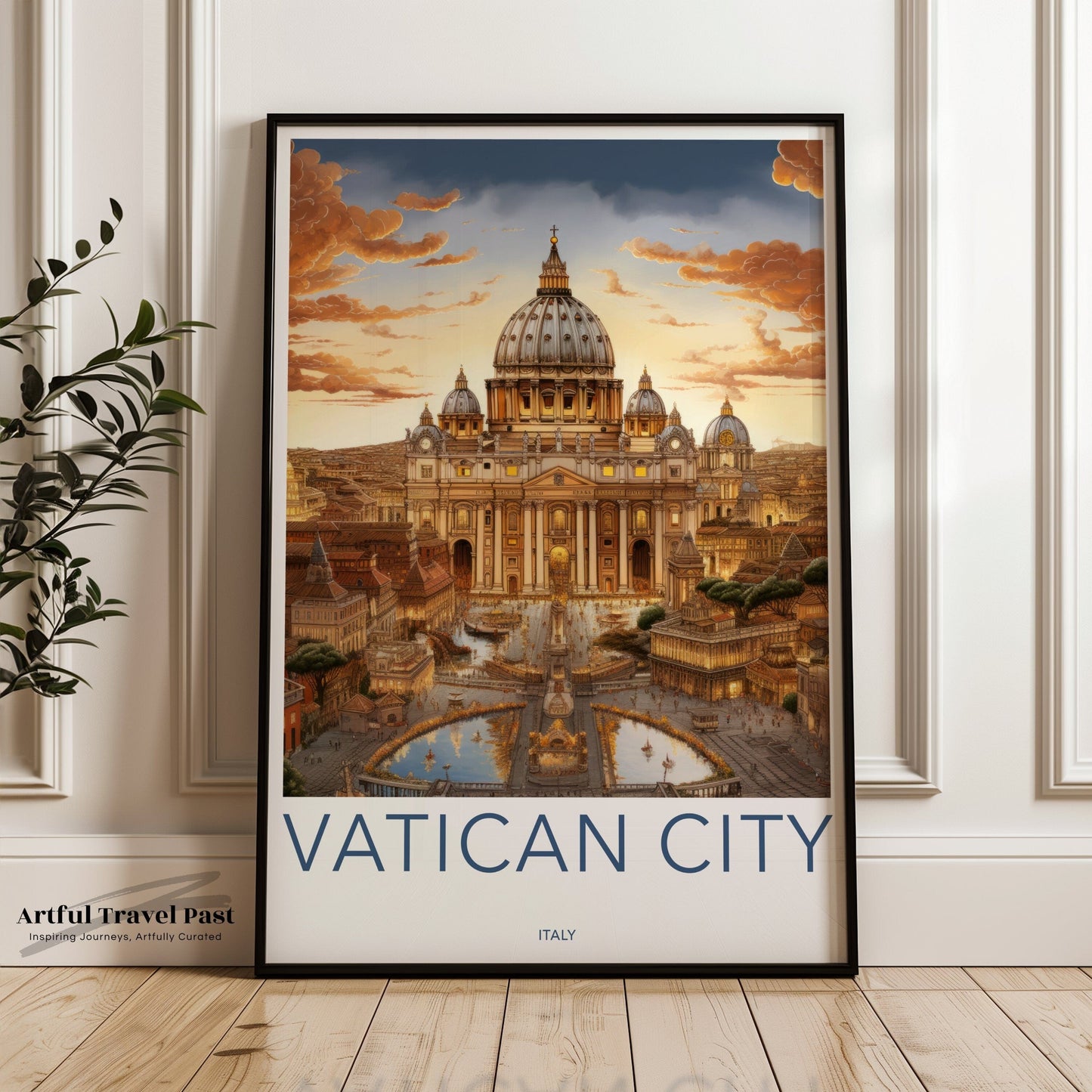 Vatican City Poster | Italy Wall Art | Europe Decor
