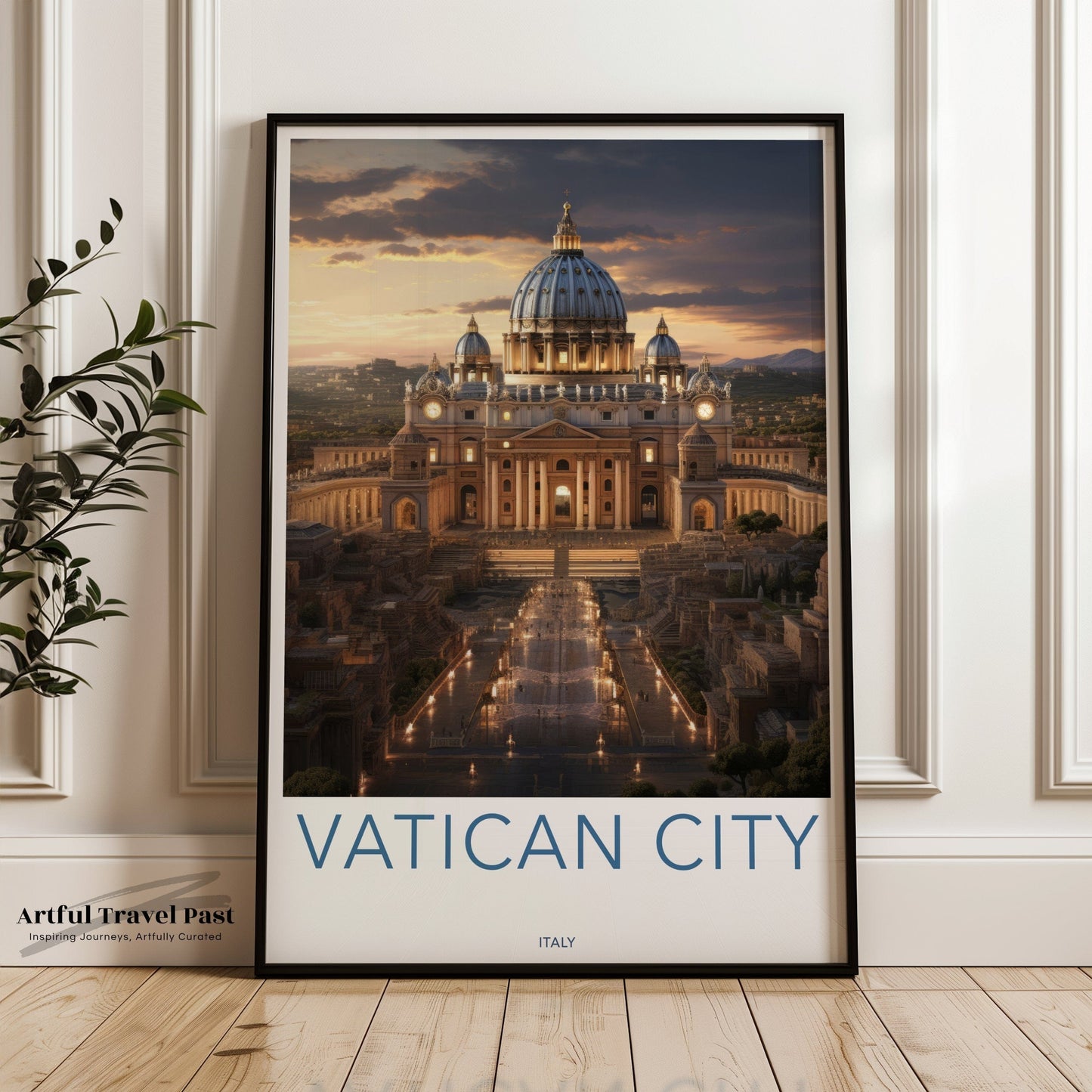 Vatican City Poster | Italy Wall Art | Italian Decor