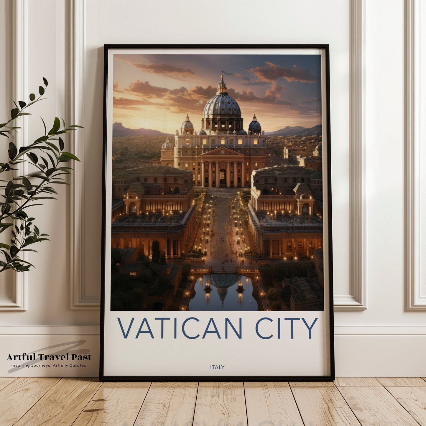 Vatican City Poster | St. Peter’s Basilica | Italy Wall Art