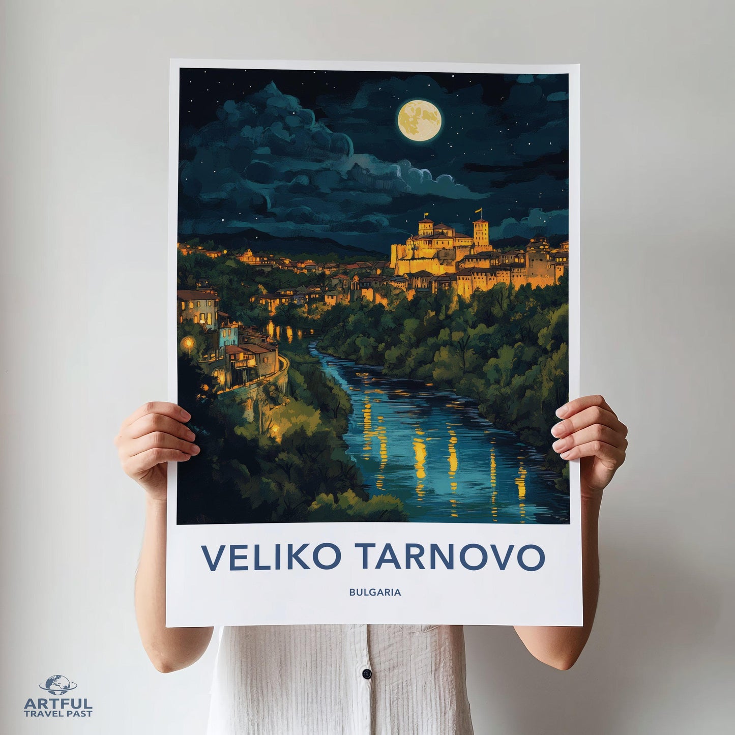 Veliko Tarnovo Poster | Bulgaria Wall Art | Europe Decor