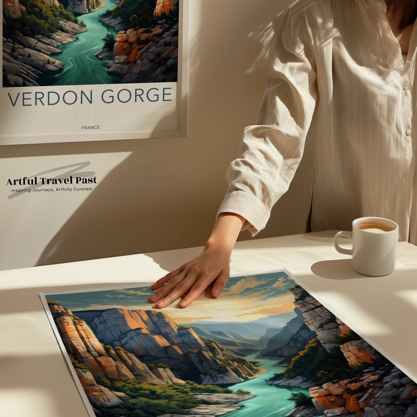 Verdon Gorge Poster | France Wall Art | Europe Decor
