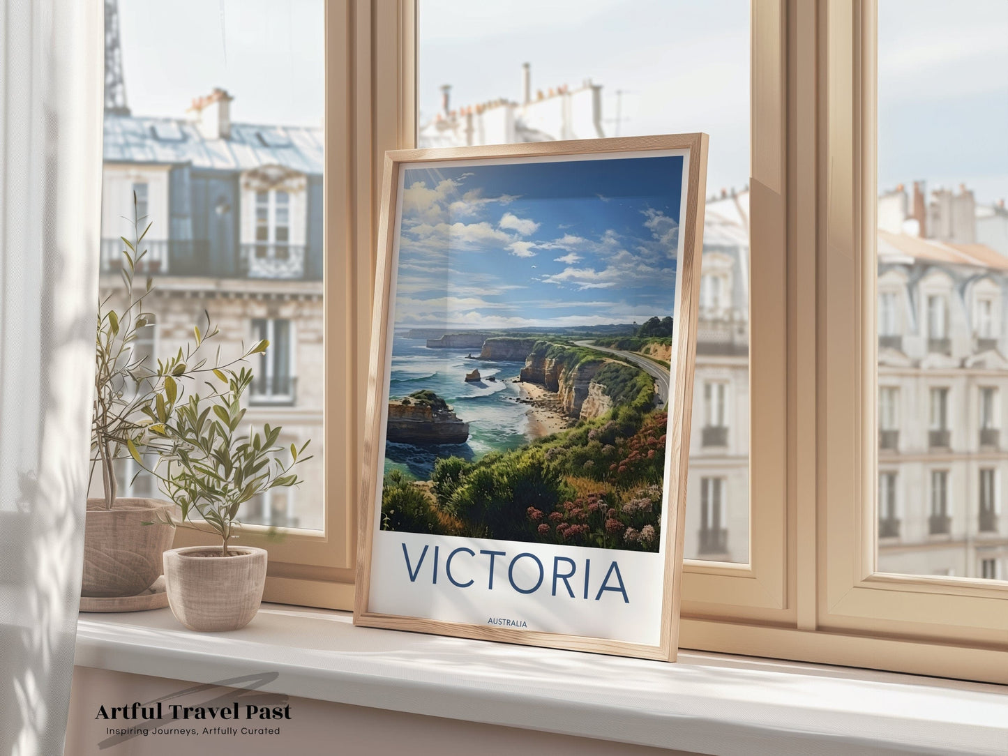 Victoria Bay Poster | Australia Wall Art | Oceania Decor
