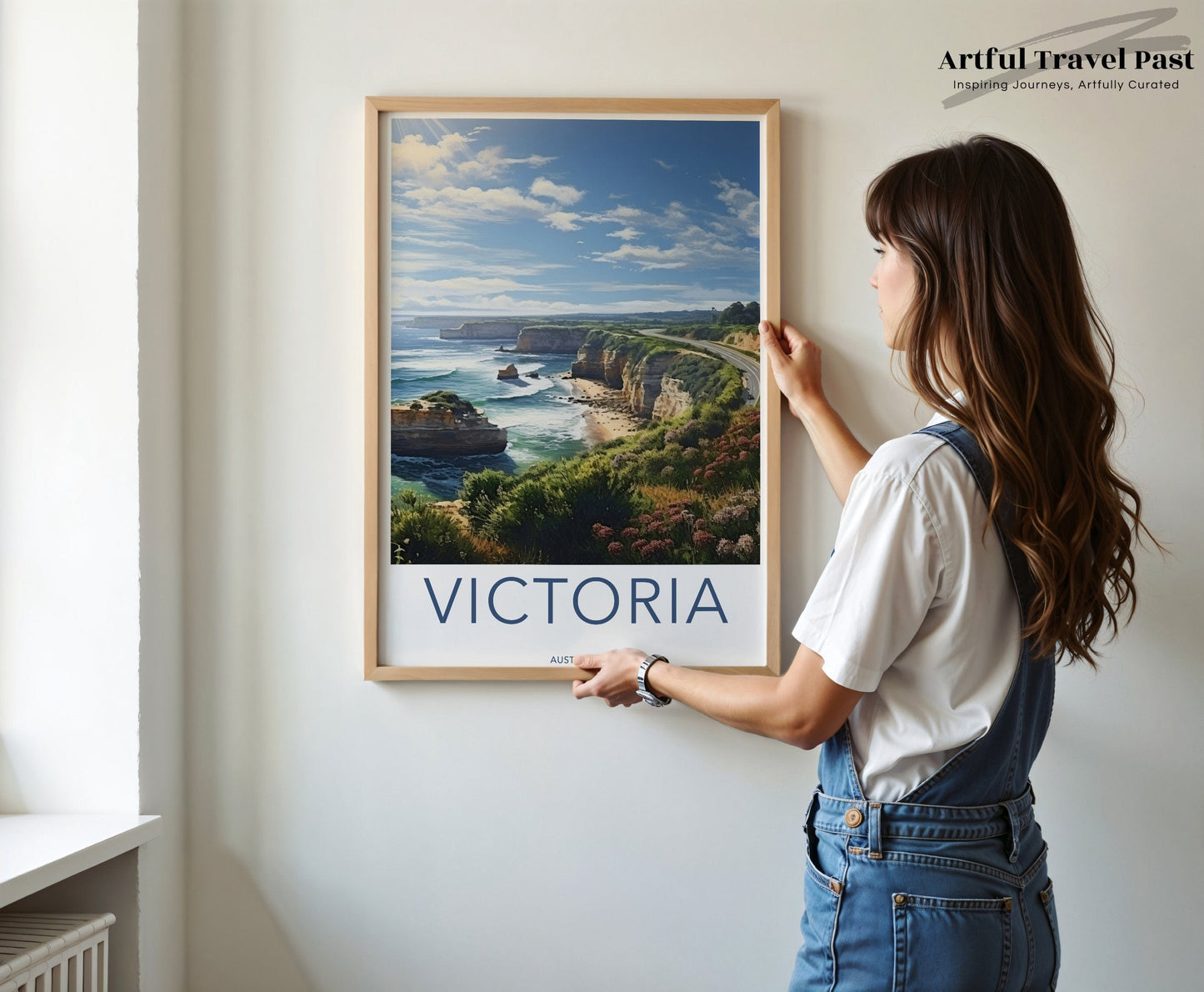 Victoria Bay Poster | Australia Wall Art | Oceania Decor