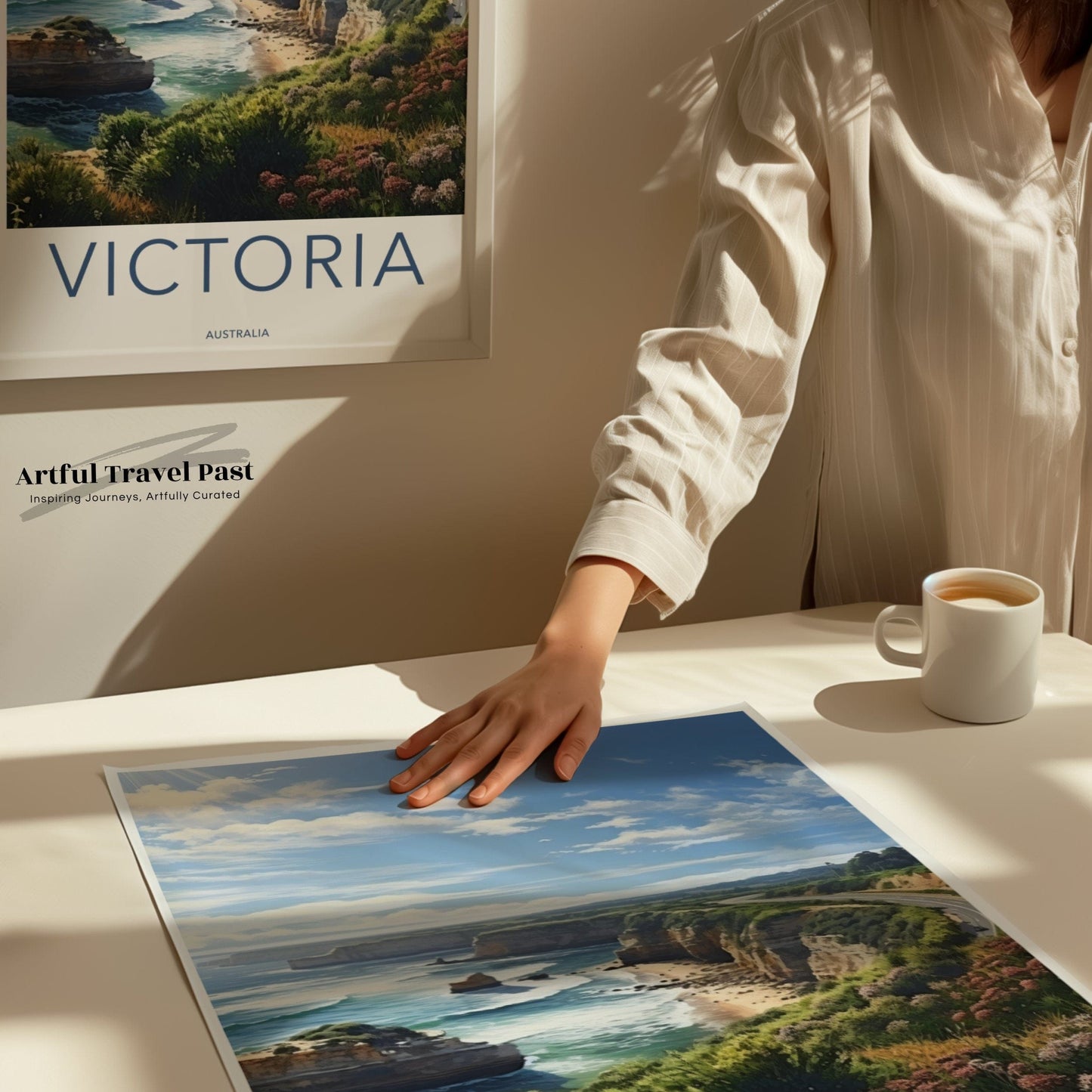 Victoria Bay Poster | Australia Wall Art | Oceania Decor