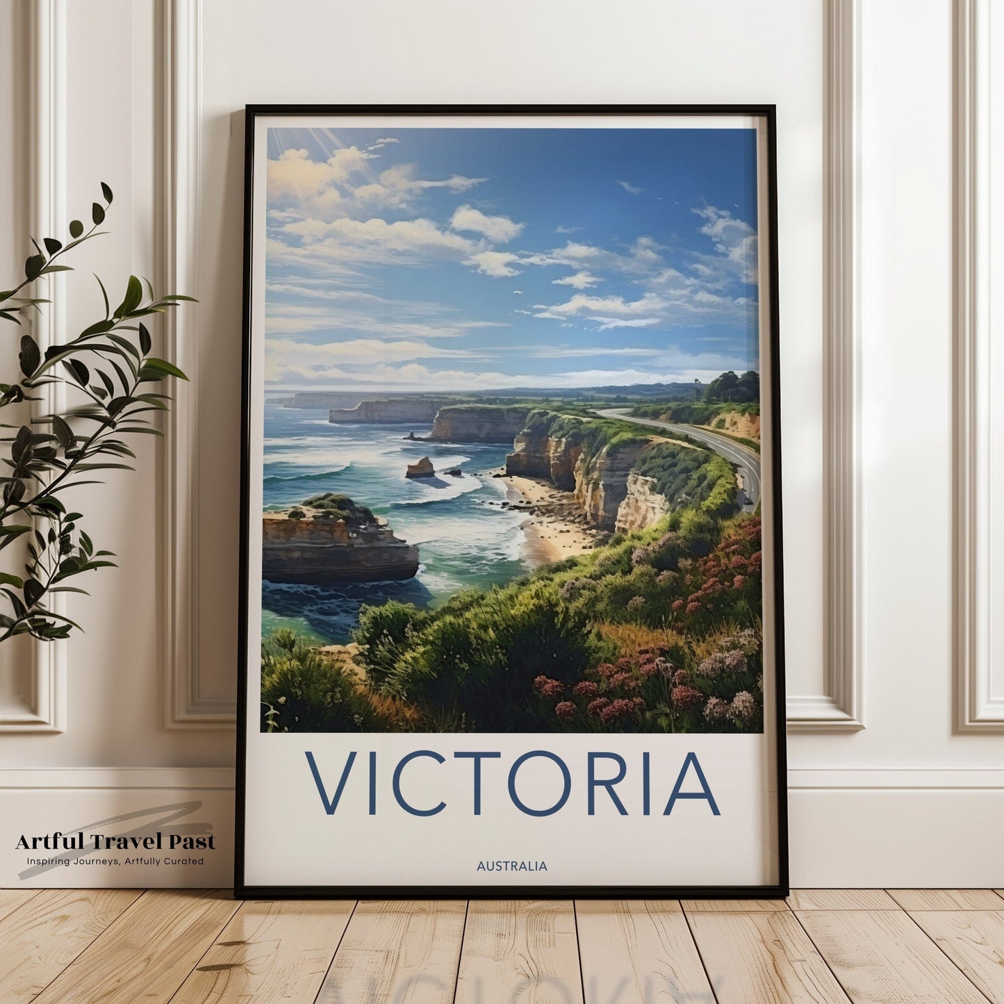 Victoria Bay Poster | Australia Wall Art | Oceania Decor