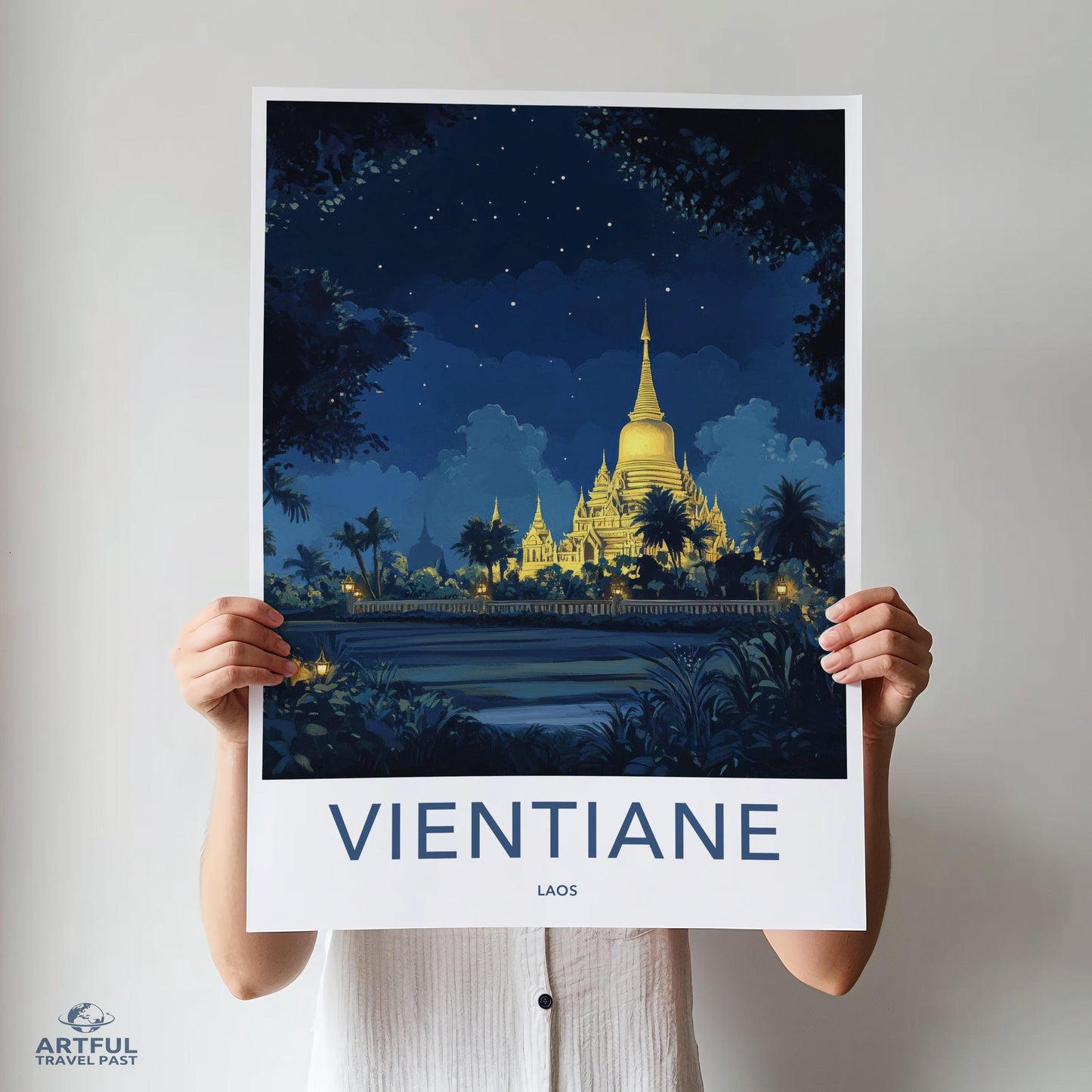 Vientiane Poster - Laos Wall Art