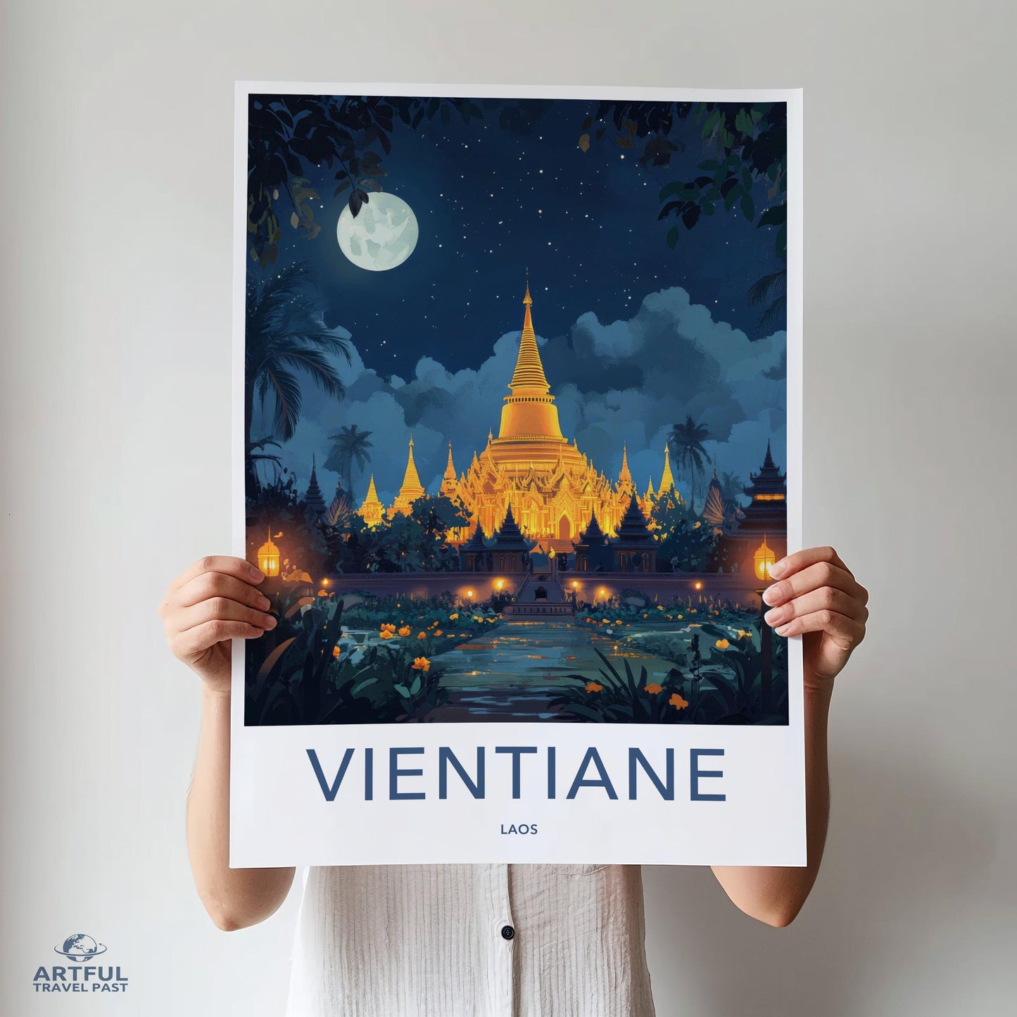 Vientiane Poster - Laos Wall Art