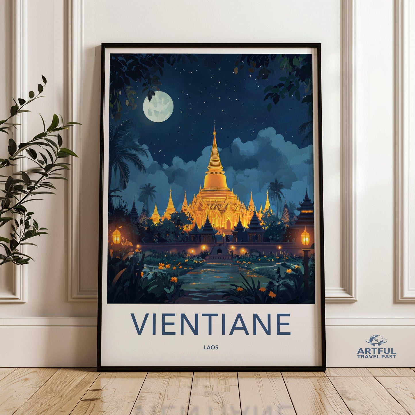 Vientiane Poster - Laos Wall Art