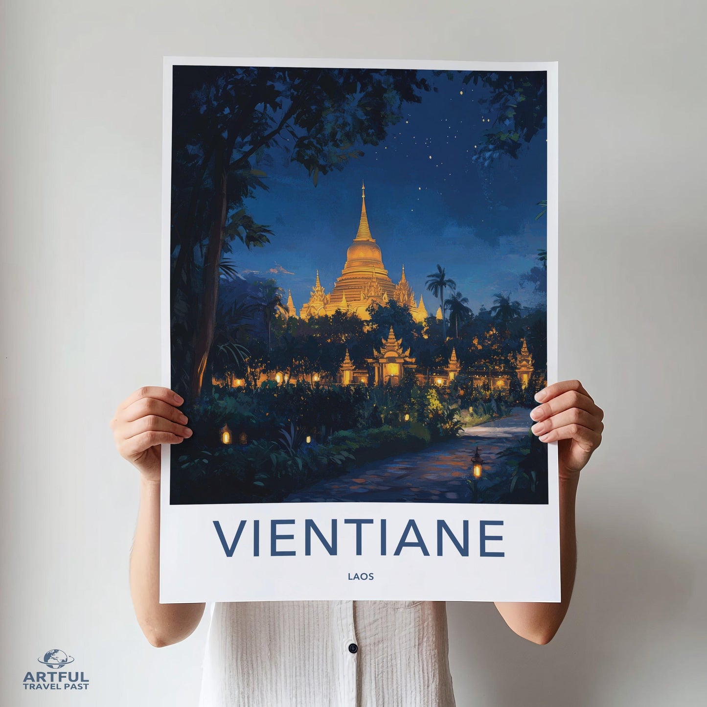 Vientiane Poster - Laos Wall Art