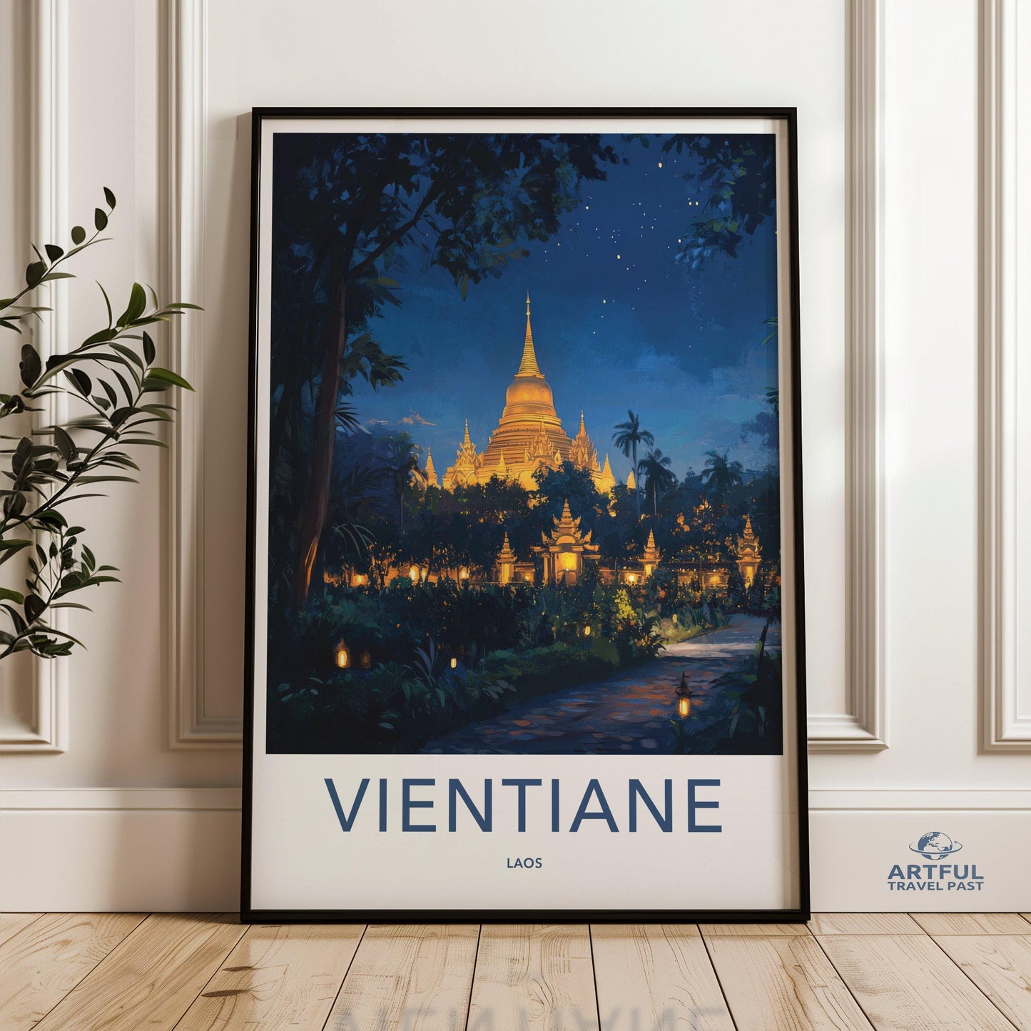 Vientiane Poster - Laos Wall Art