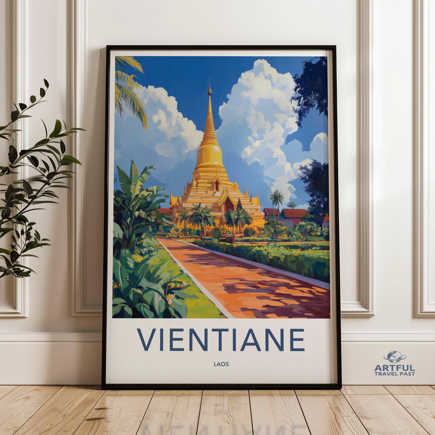 Vientiane Poster - Laos Wall Art