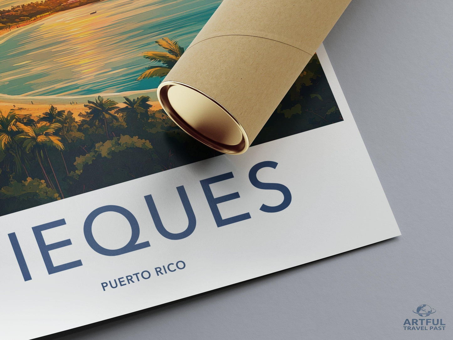Vieques Poster | Puerto Rico Wall Art | Caribbean Decor