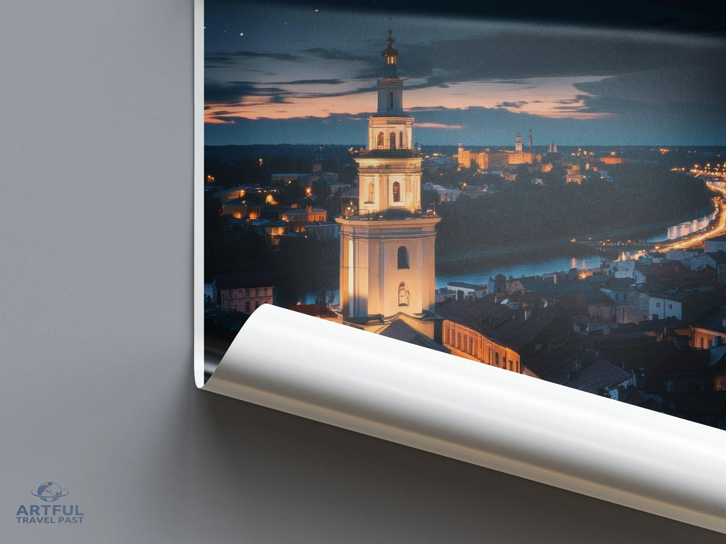 Vilnius Poster | Lithuania Wall Art | Europe Decor