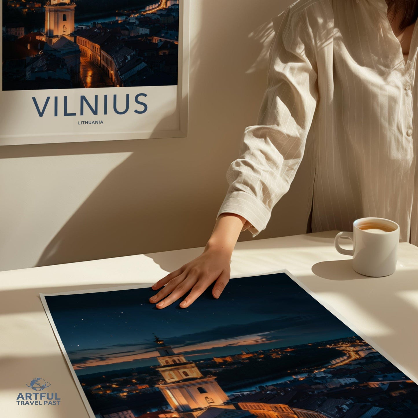 Vilnius Poster | Lithuania Wall Art | Europe Decor