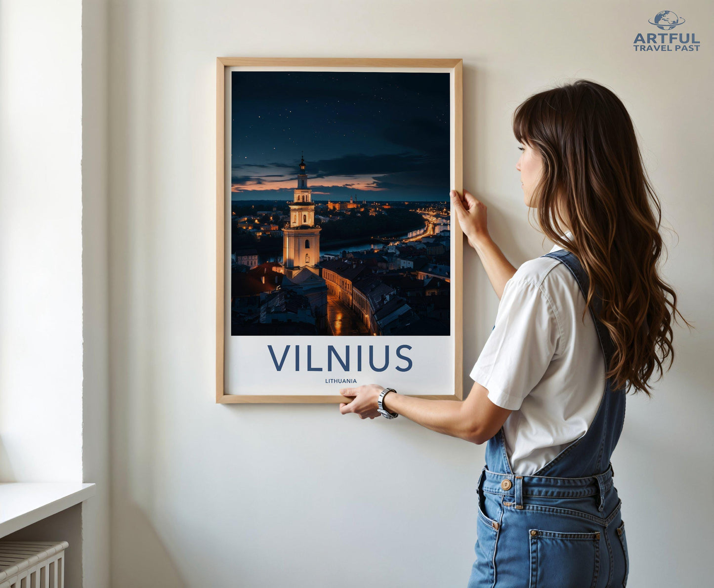 Vilnius Poster | Lithuania Wall Art | Europe Decor