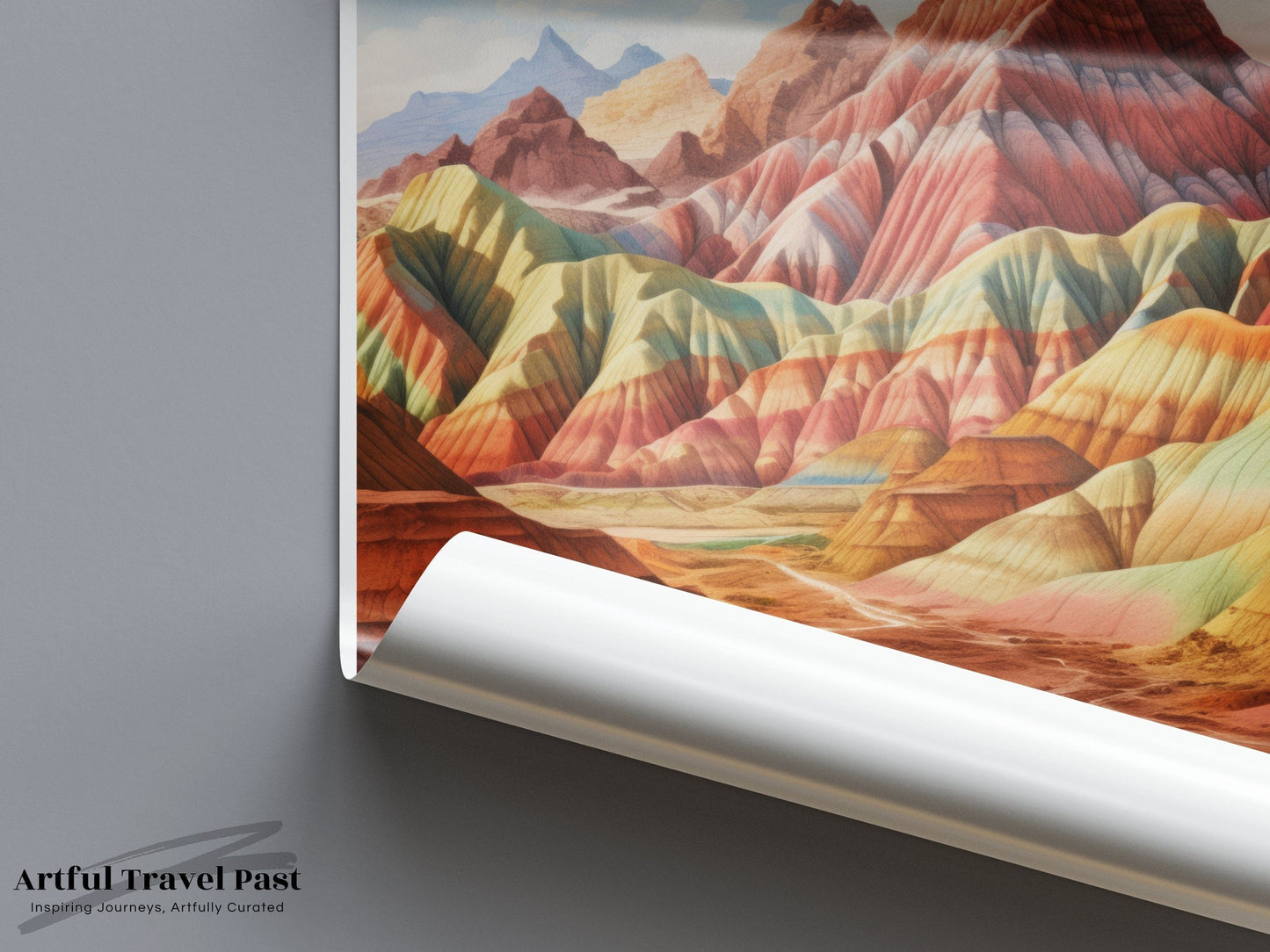 Vinicunca Poster | Peru Wall Art | South America Decor