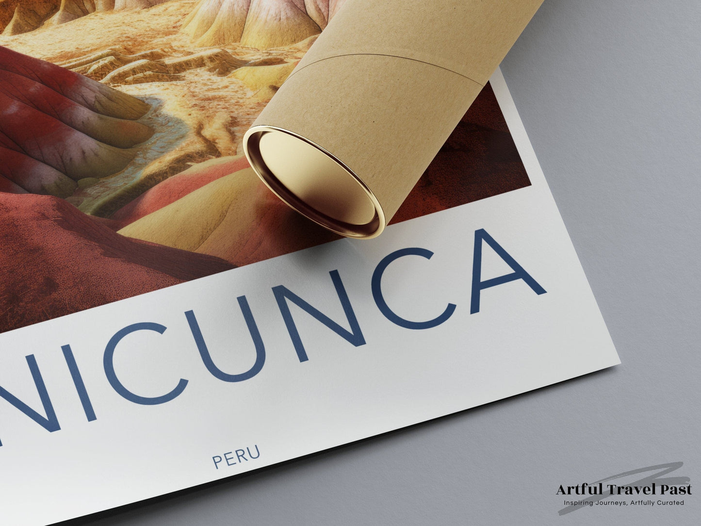 Vinicunca Poster | Rainbow Mountains | Peru Wall Art