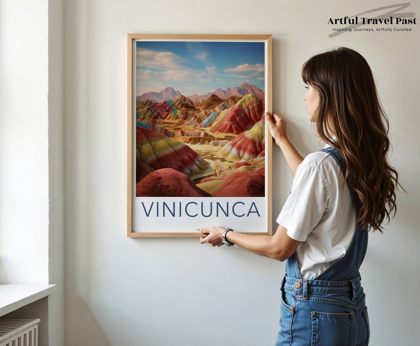 Vinicunca Poster | Rainbow Mountains | Peru Wall Art
