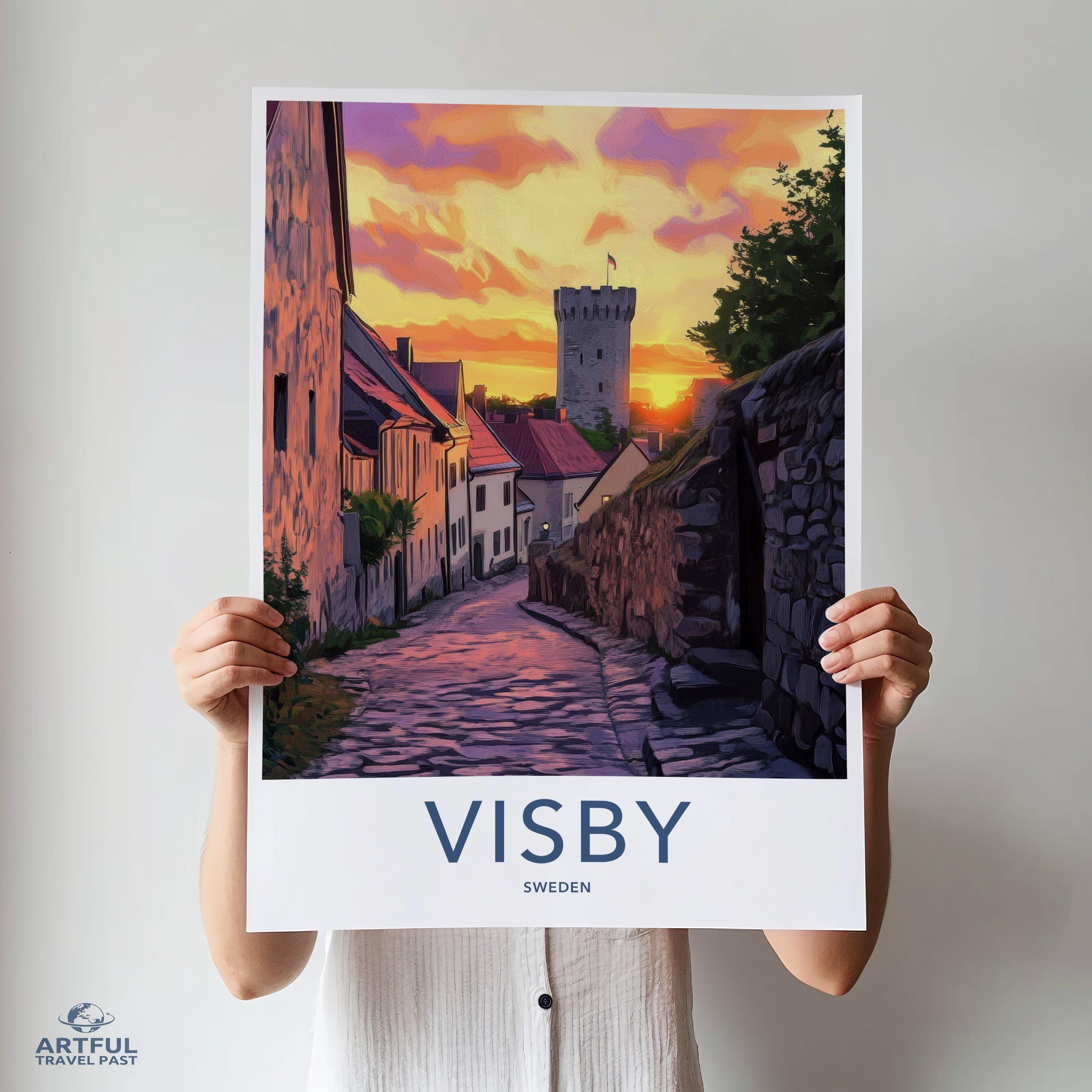 Visby Poster - Sweden Wall Art