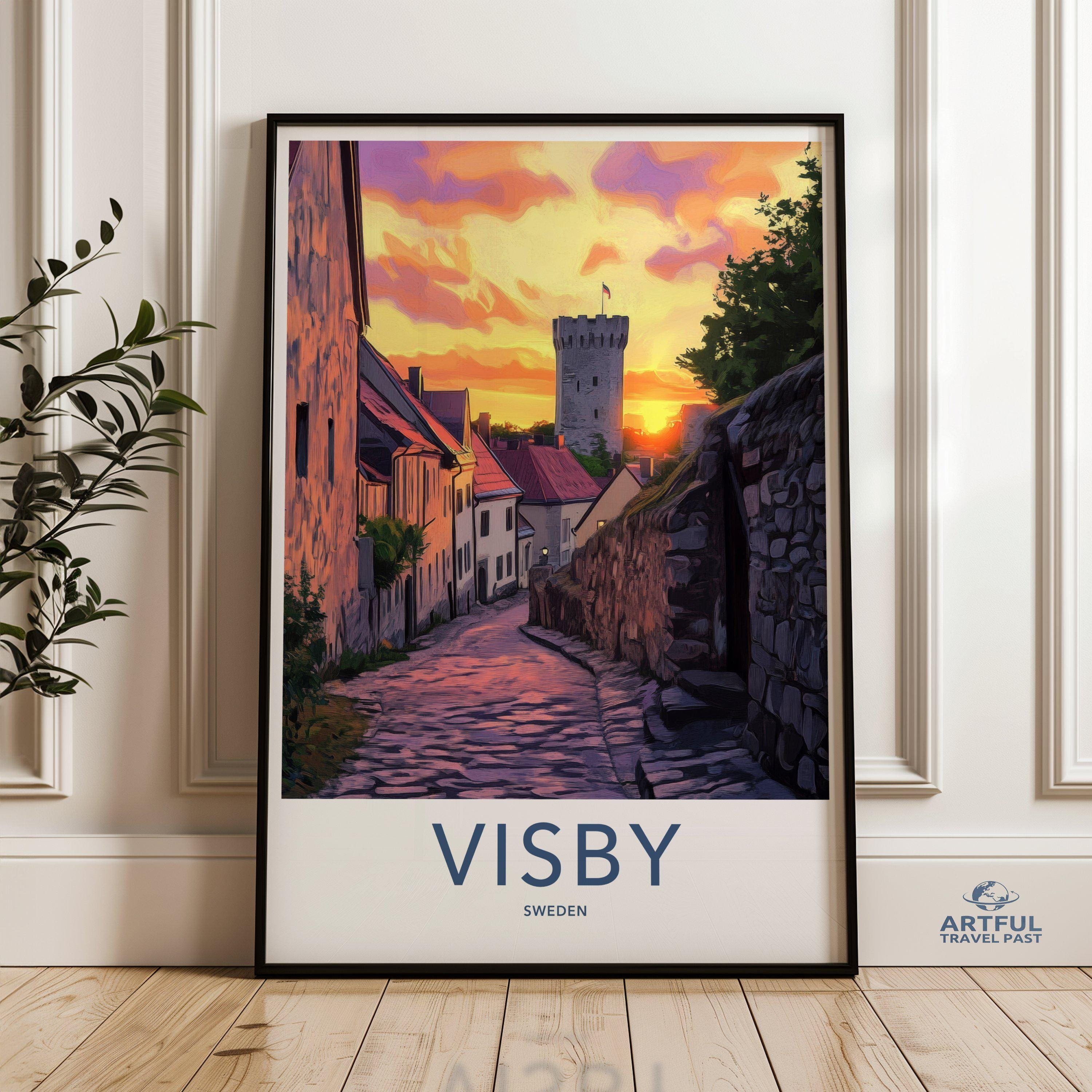 Visby Poster - Sweden Wall Art