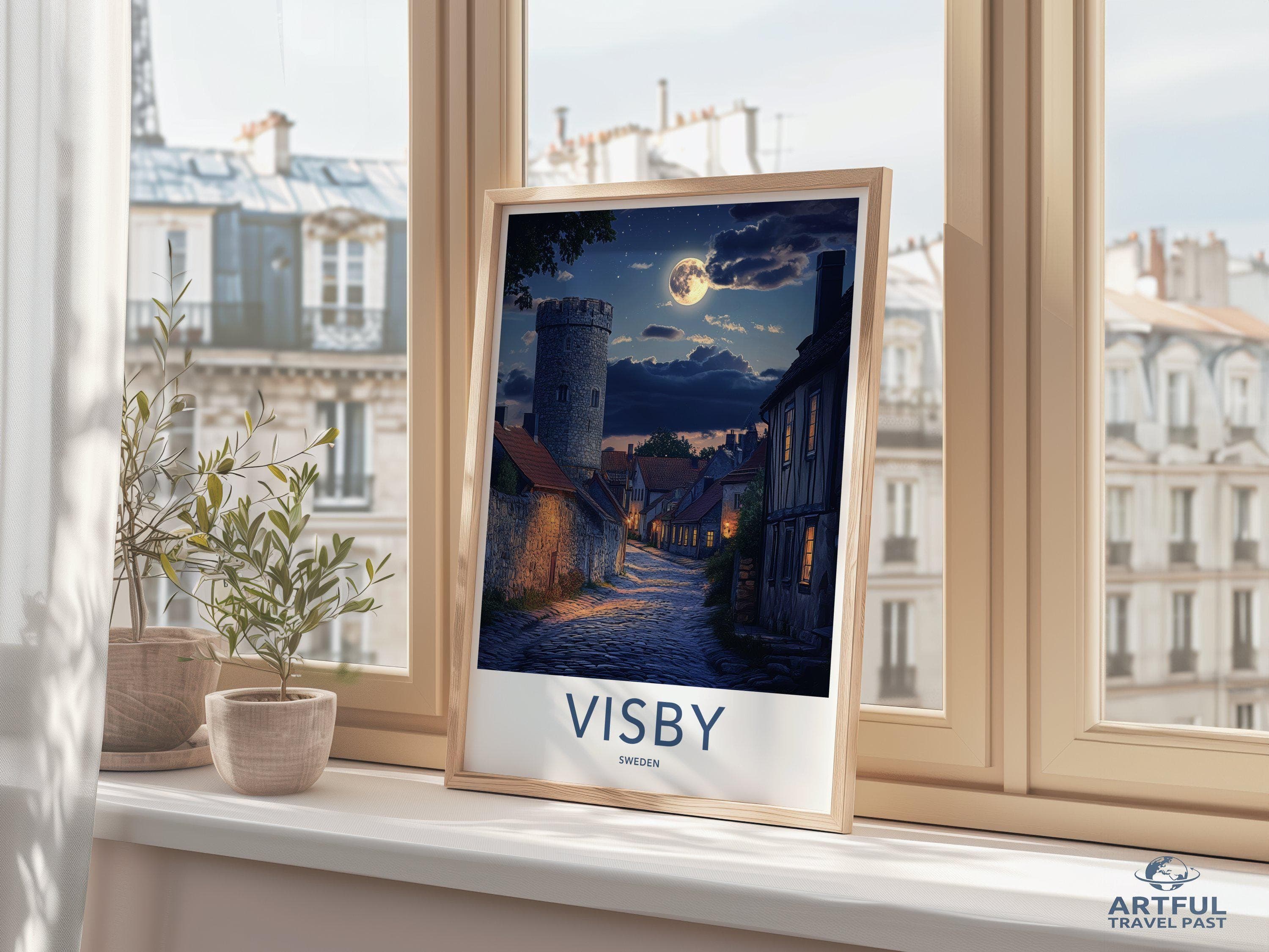 Visby Poster - Sweden Wall Art