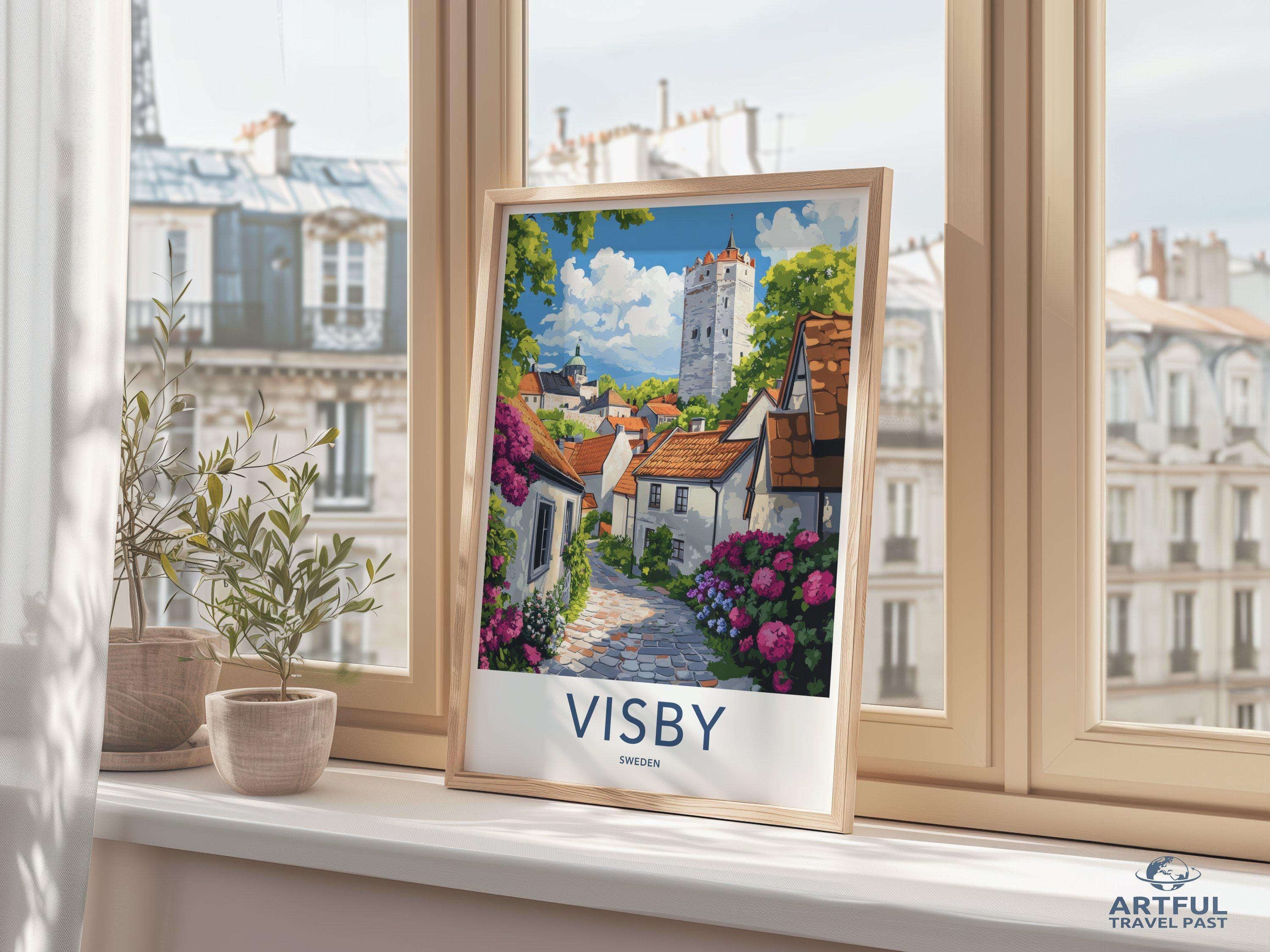 Visby Poster - Sweden Wall Art