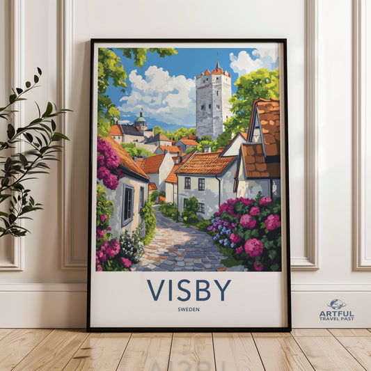 Visby Poster - Sweden Wall Art
