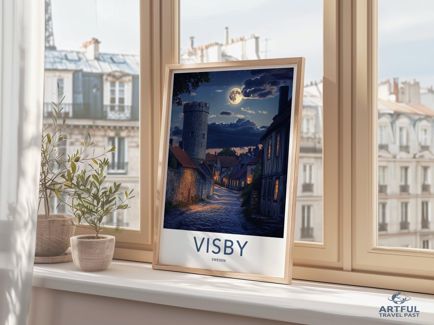 Visby Poster | Sweden Wall Art | Scandinavia Decor