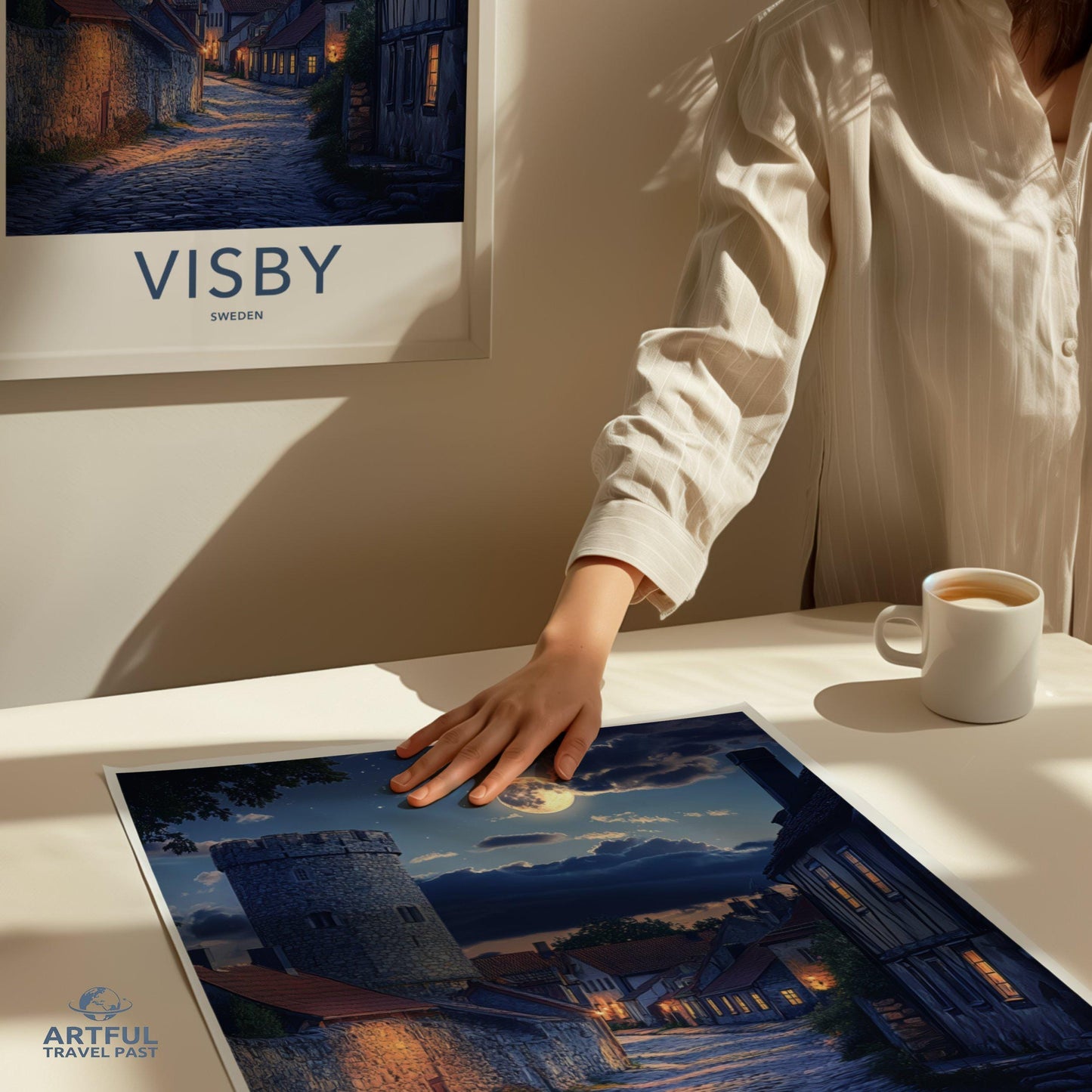 Visby Poster | Sweden Wall Art | Scandinavia Decor