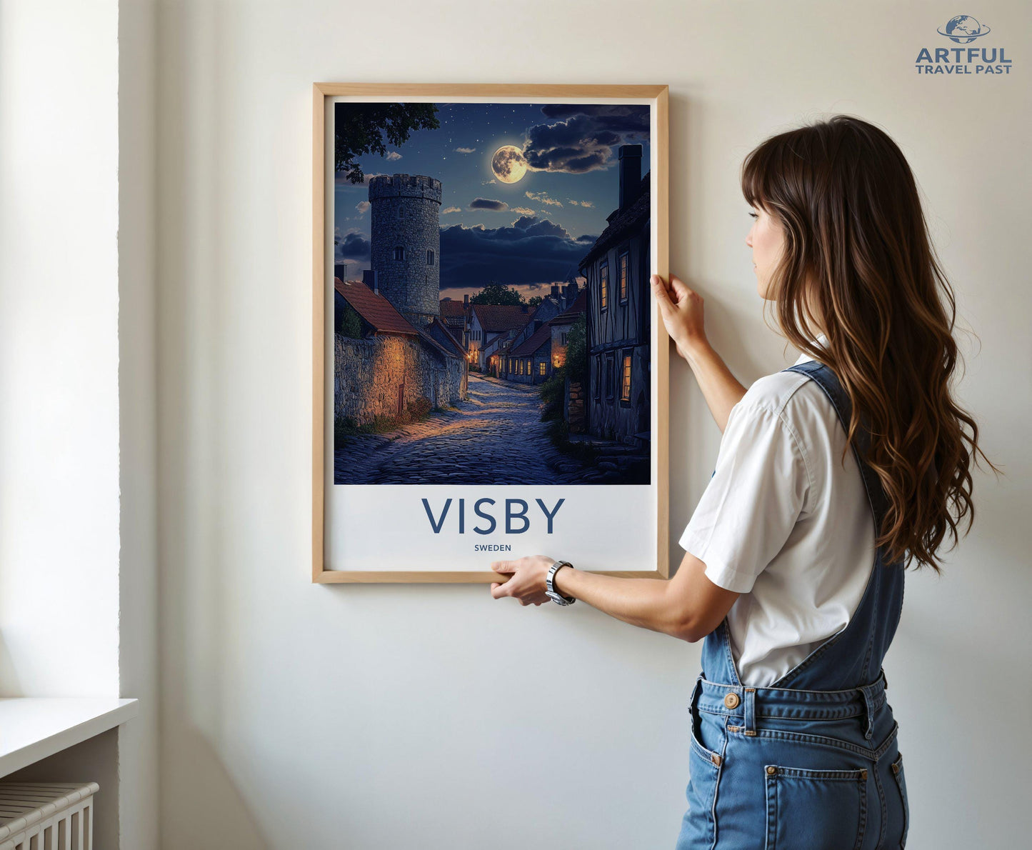 Visby Poster | Sweden Wall Art | Scandinavia Decor