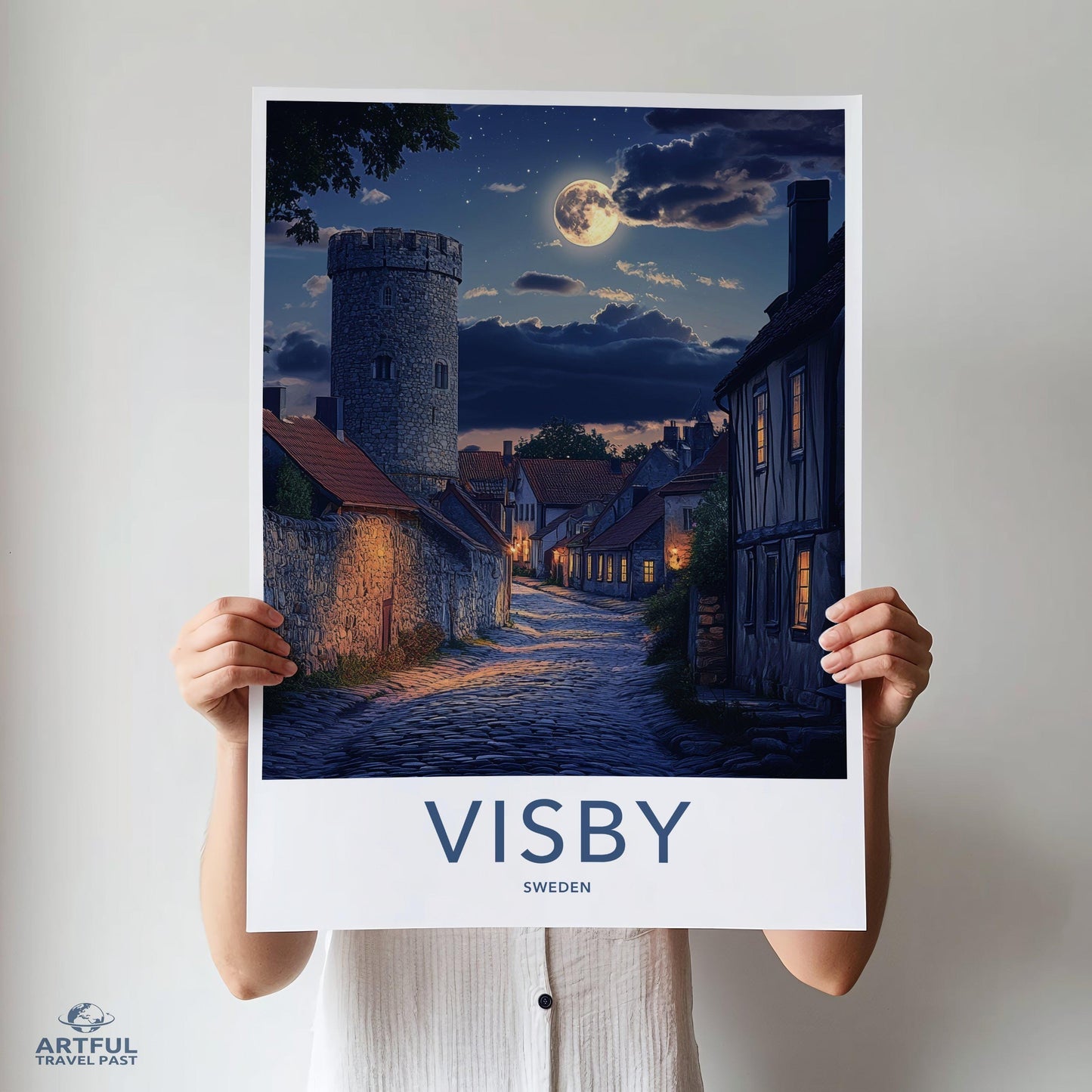 Visby Poster | Sweden Wall Art | Scandinavia Decor
