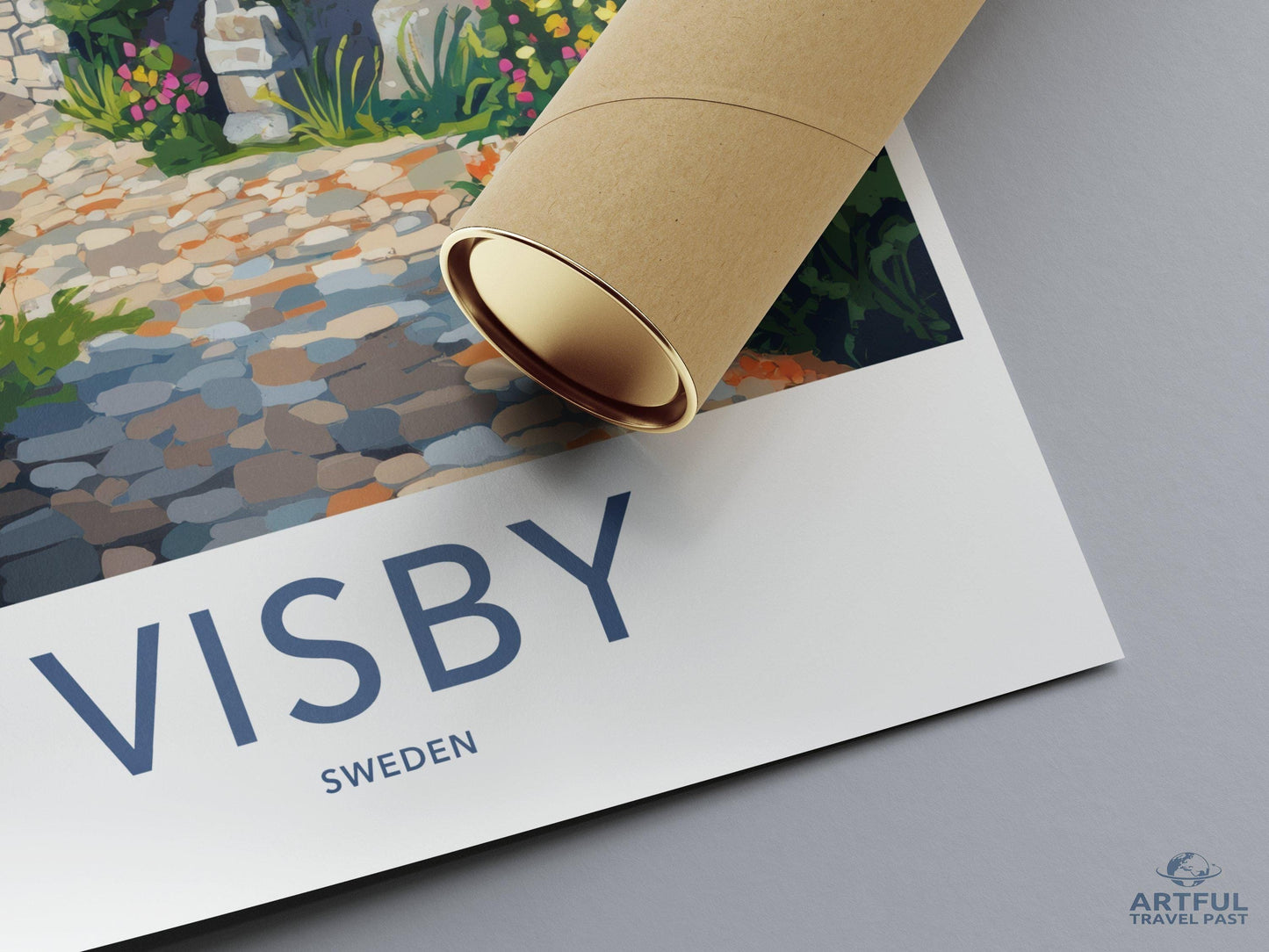 Visby Poster | Sweden Wall Art | Scandinavia Decor
