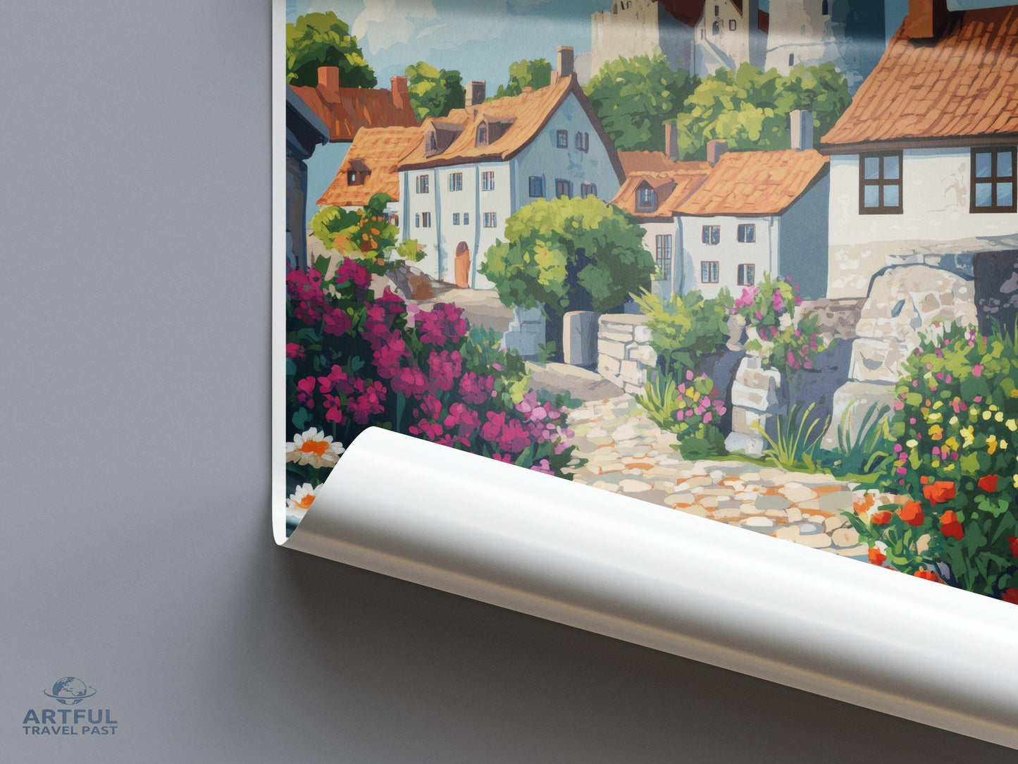 Visby Poster | Sweden Wall Art | Scandinavia Decor