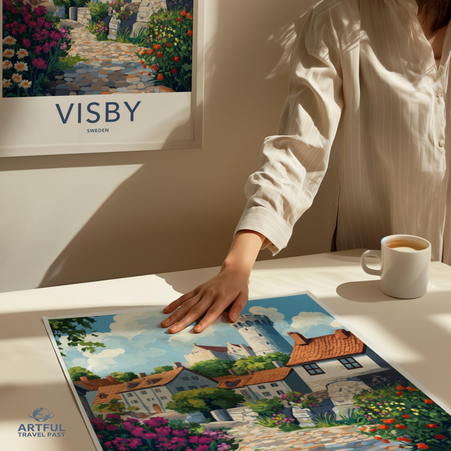 Visby Poster | Sweden Wall Art | Scandinavia Decor