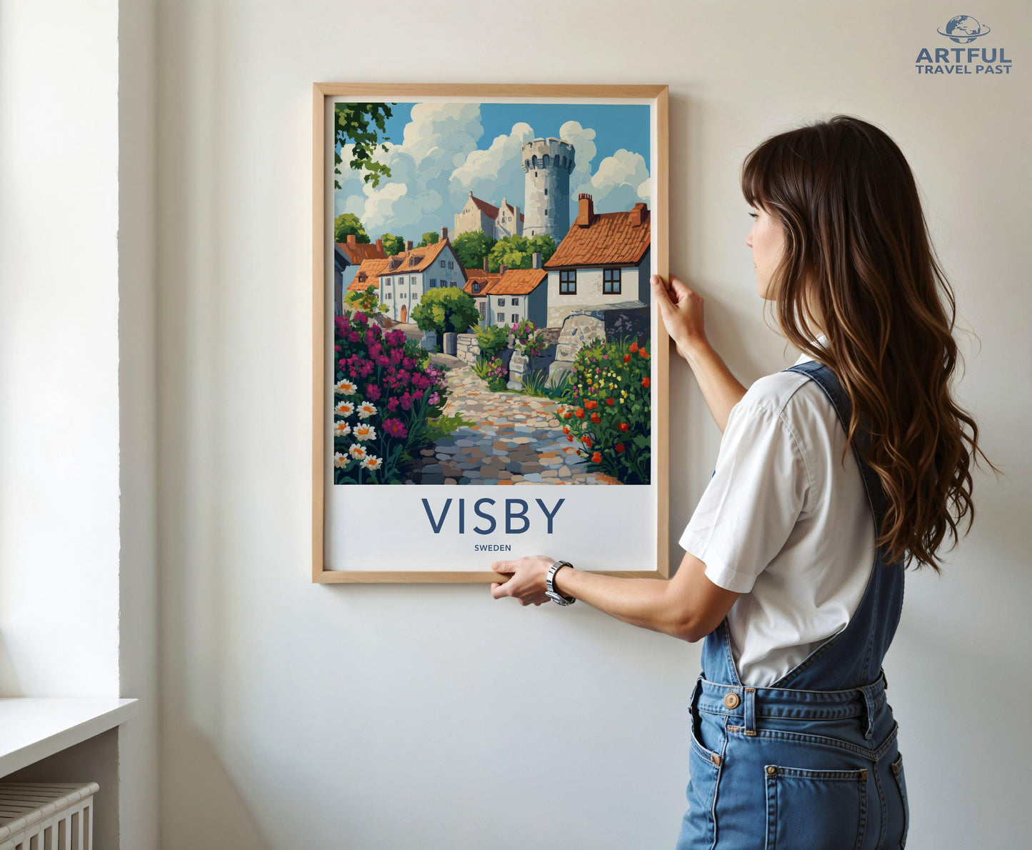 Visby Poster | Sweden Wall Art | Scandinavia Decor