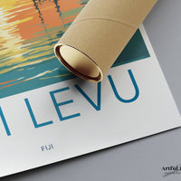Viti Levu Poster - Fiji Wall Art