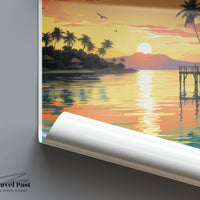 Viti Levu Poster - Fiji Wall Art