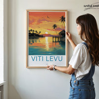 Viti Levu Poster - Fiji Wall Art