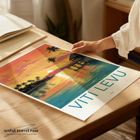 Viti Levu Poster - Fiji Wall Art