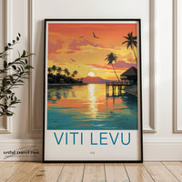 Viti Levu Poster - Fiji Wall Art