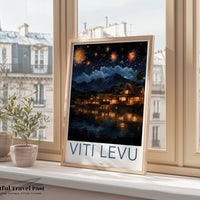Viti Levu Poster - Fiji Wall Art