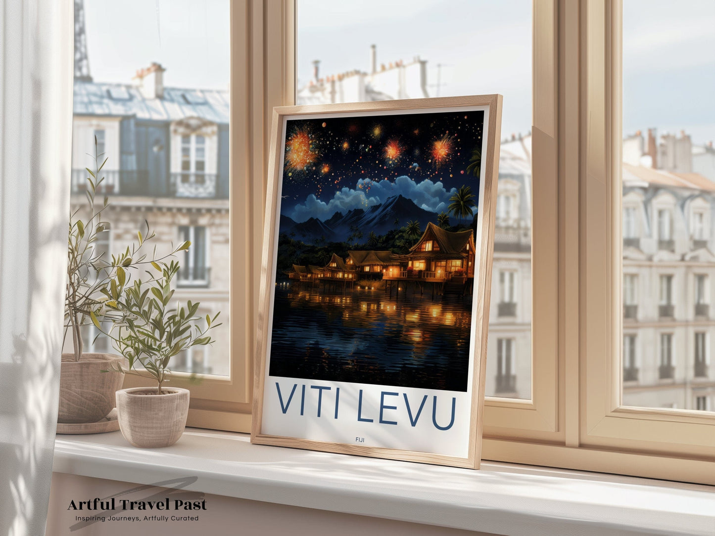 Viti Levu Poster | Fiji Wall Art