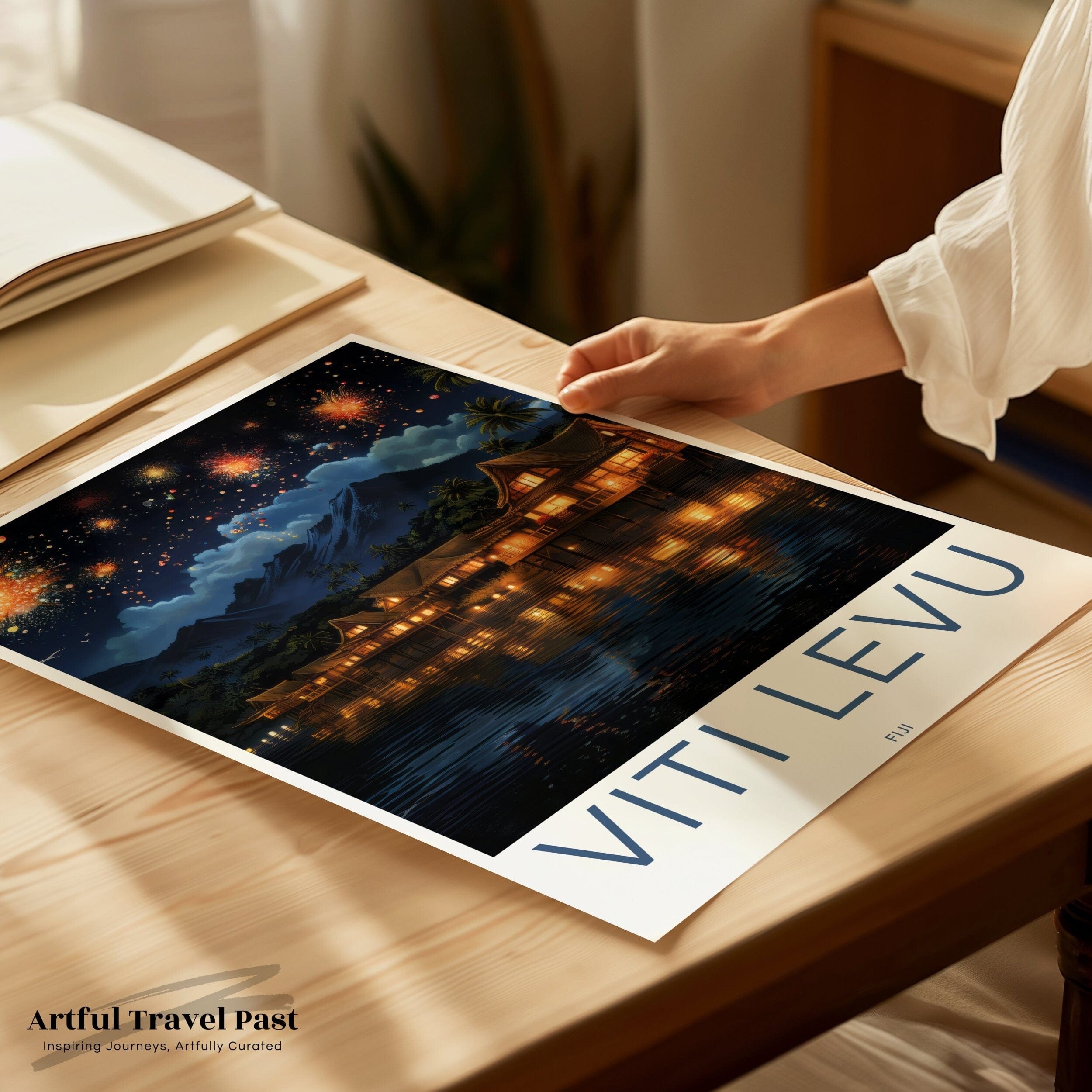 Viti Levu Poster - Fiji Wall Art