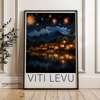 Viti Levu Poster - Fiji Wall Art