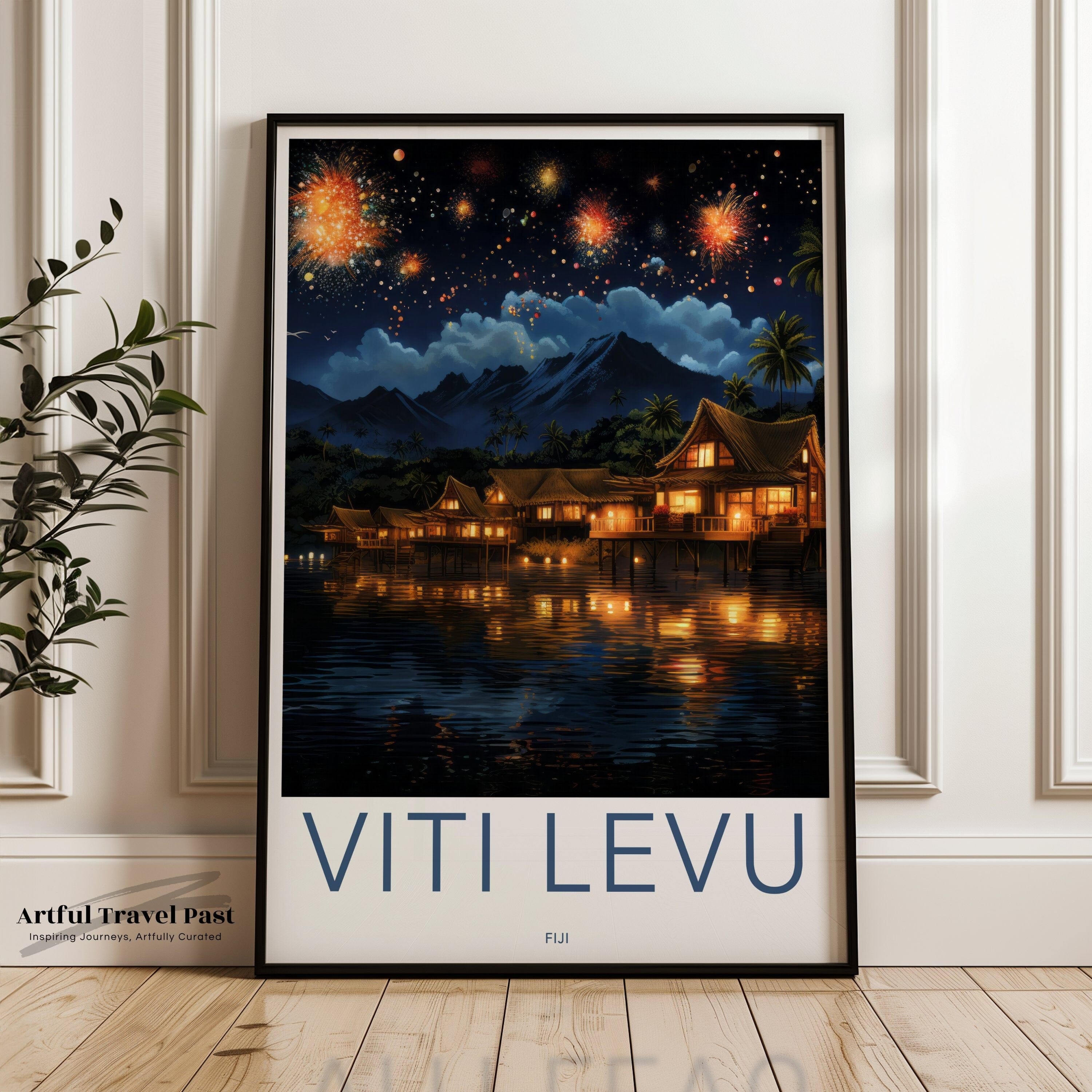 Viti Levu Poster - Fiji Wall Art