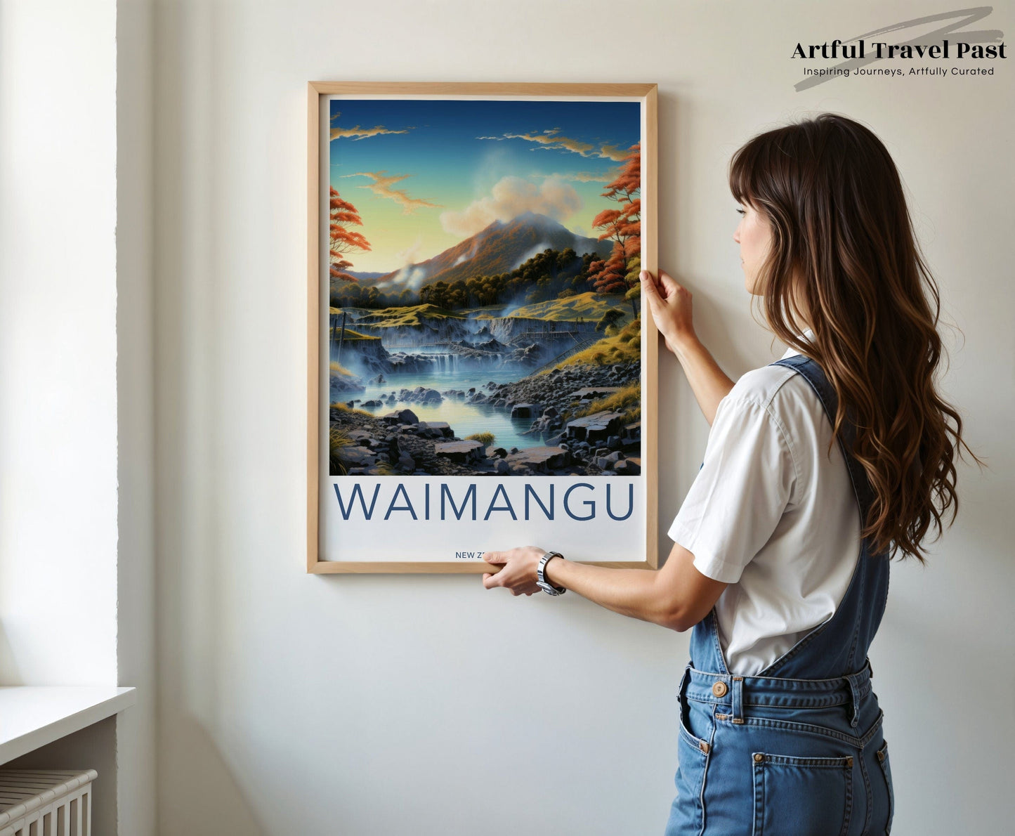 Waimangu Poster - New Zealand Wall Art