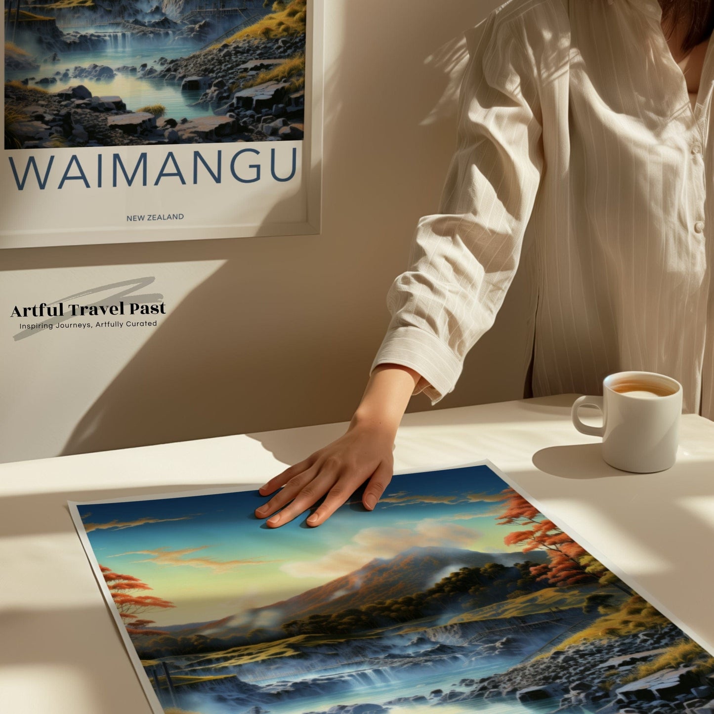 Waimangu Poster - New Zealand Wall Art