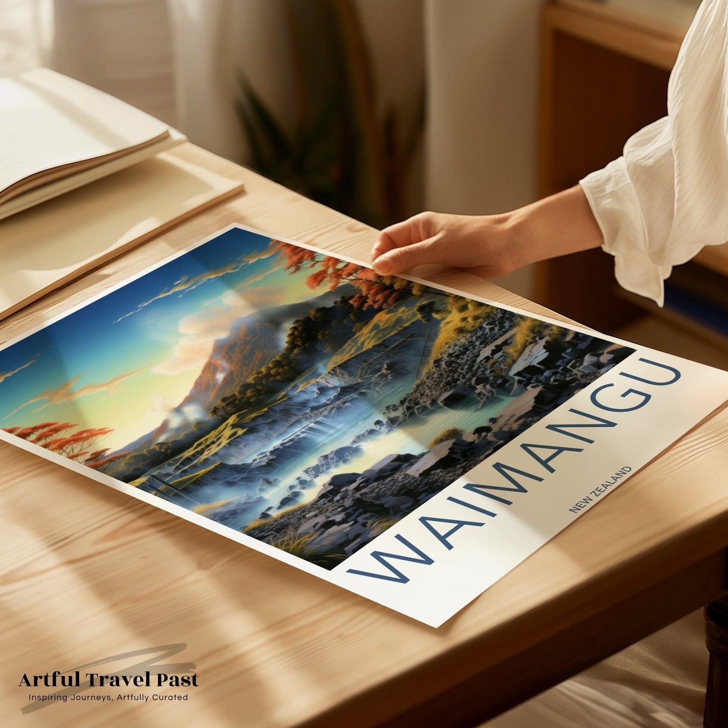 Waimangu Poster - New Zealand Wall Art