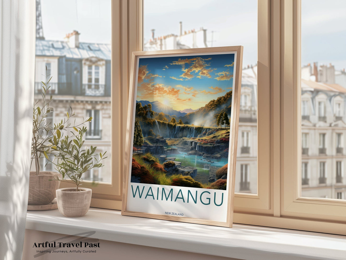 Waimangu Poster - New Zealand Wall Art